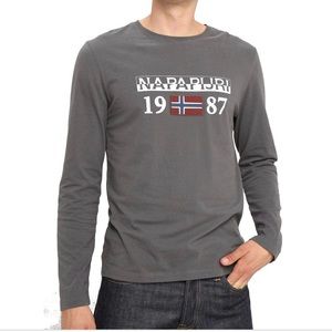 Napapijri Mens Long-sleeve Tshirt